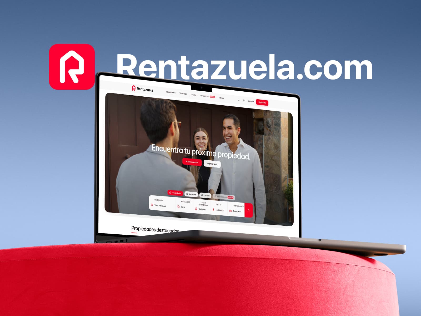 RENTAZUELA verified property marketplace preview